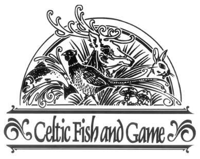 Black and white illustration featuring a fish, a bird, a deer, and a rabbit above stylised text that reads 