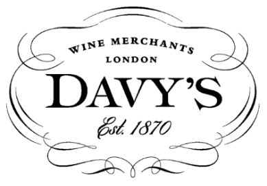 Ornate black and white logo reading 